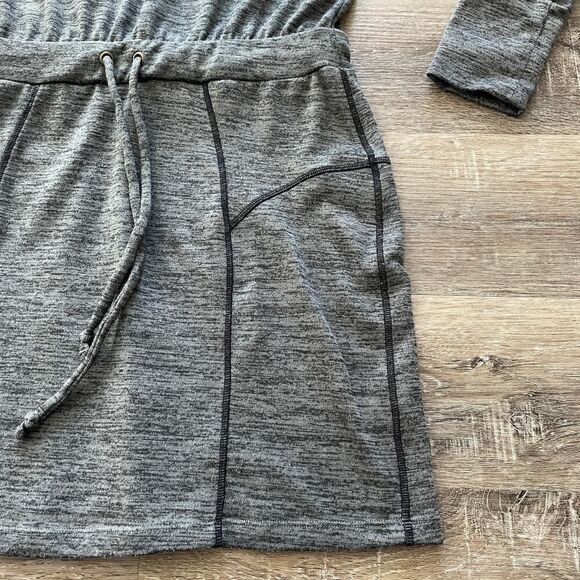 Athleta Give It Your All Sweater Dress Marled Charcoal Grey - Size: Small - Picture 8 of 12